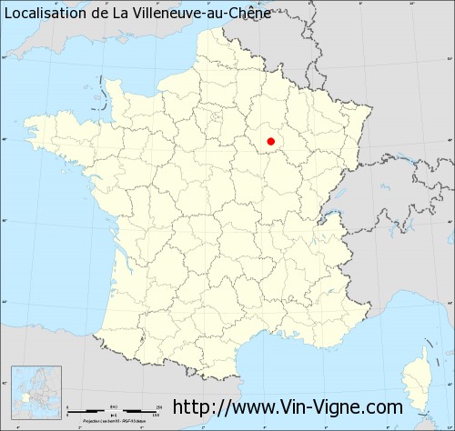 Carte de La Villeneuve-au-Chêne